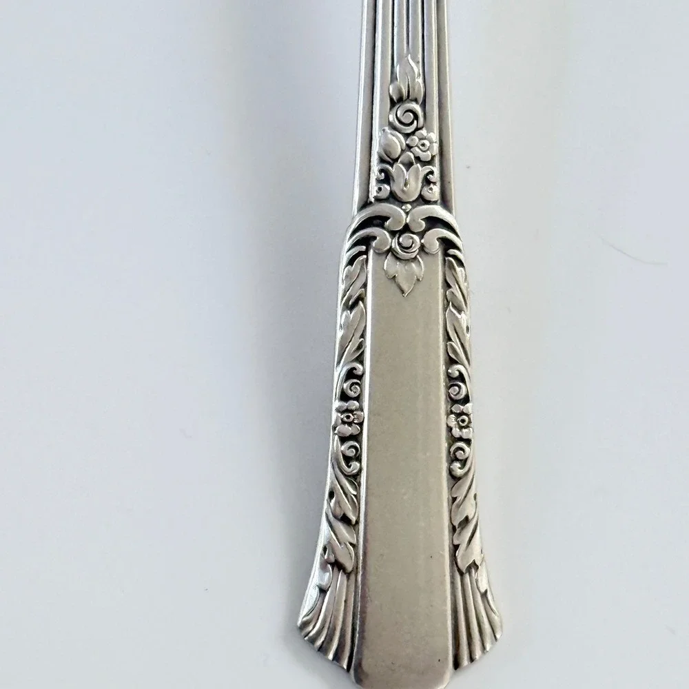 WM Rogers Treasure 1940 Overlaid IS Silverplate Dinner Spoon 8 3/4